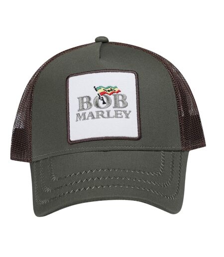 Bob Marley Trucker Cap Green Black Amplified