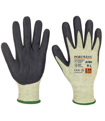 Unisex adult arc grip grip gloves xxl green/black Portwest