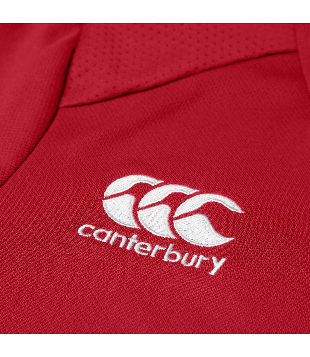 Womens/ladies Club Dry Polo Shirt Flag Red Canterbury-4