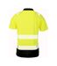 Polo Haute Visibilité Homme Jaune Fluo Noir Result Genuine Recycled-2