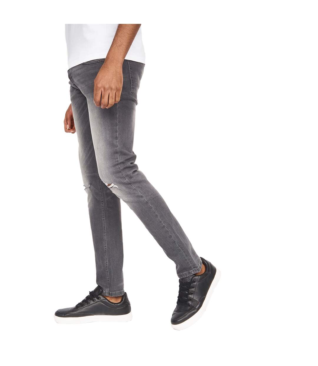 Jean ape homme gris clair Money-4