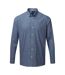 Premier Mens Maxton Check Long Sleeve Shirt (Navy/White) - UTPC3905