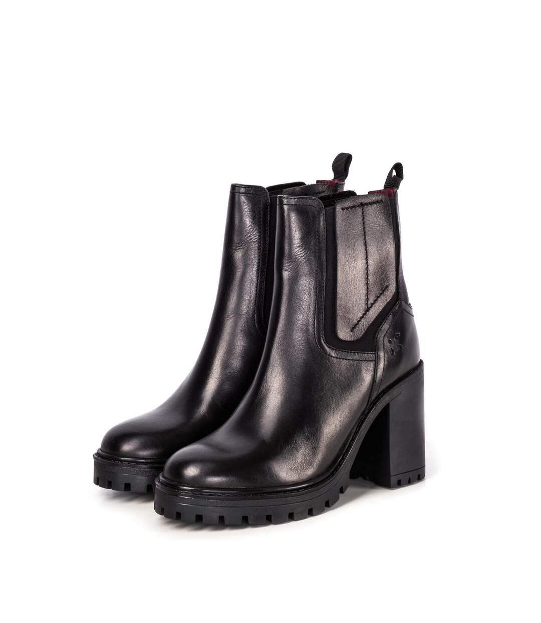 Hattie Black Heeled Chelsea Boot