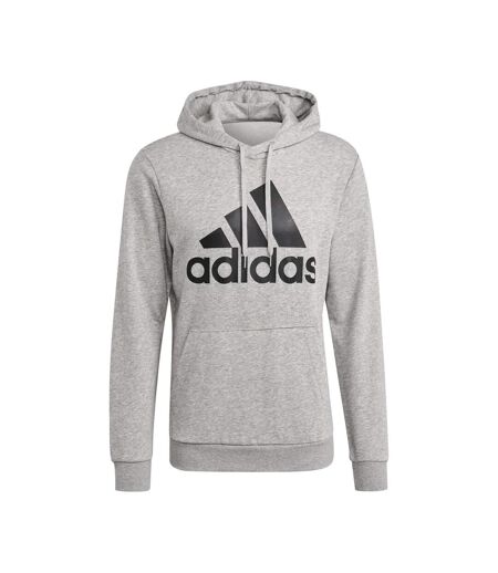 Mens Essentials Big Logo Hoodie Grey Adidas