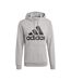 Mens Essentials Big Logo Hoodie Grey Adidas-1