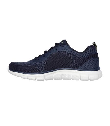 Mens track glendor trainers navy/lime Skechers