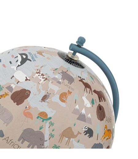 Globe Terrestre Enfant Animaux 28cm Bleu
