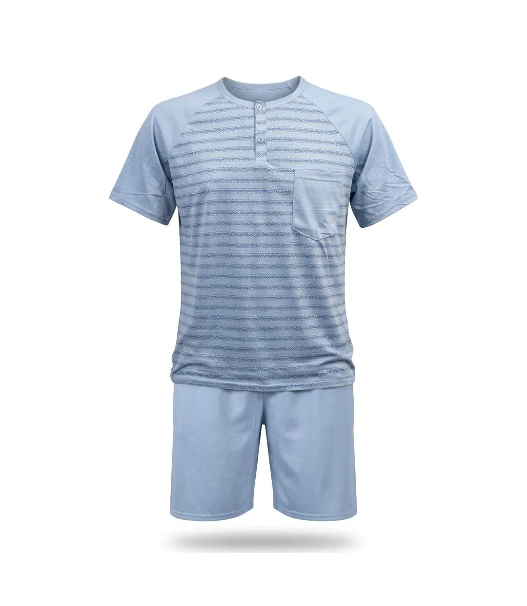 OZABI Ensemble Pyjama Pyjama Court Homme Coton-1