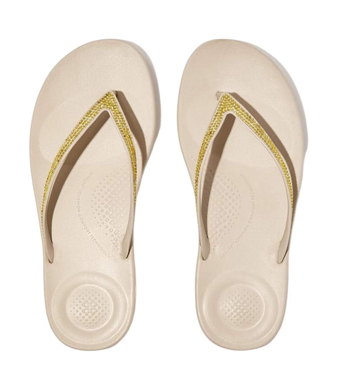 Sandales Motif/style Scintillant Femme Beige Pierre FitFlop-3