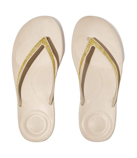 Sandales Motif/style Scintillant Femme Beige Pierre FitFlop