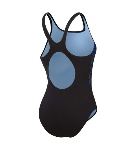 Maillot de bain 1 pièce hyper boom femme noir / bleu Speedo