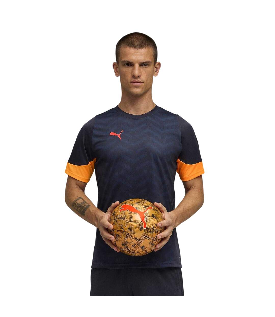 Mens Individualcup Football Jersey Black Blue Puma-2