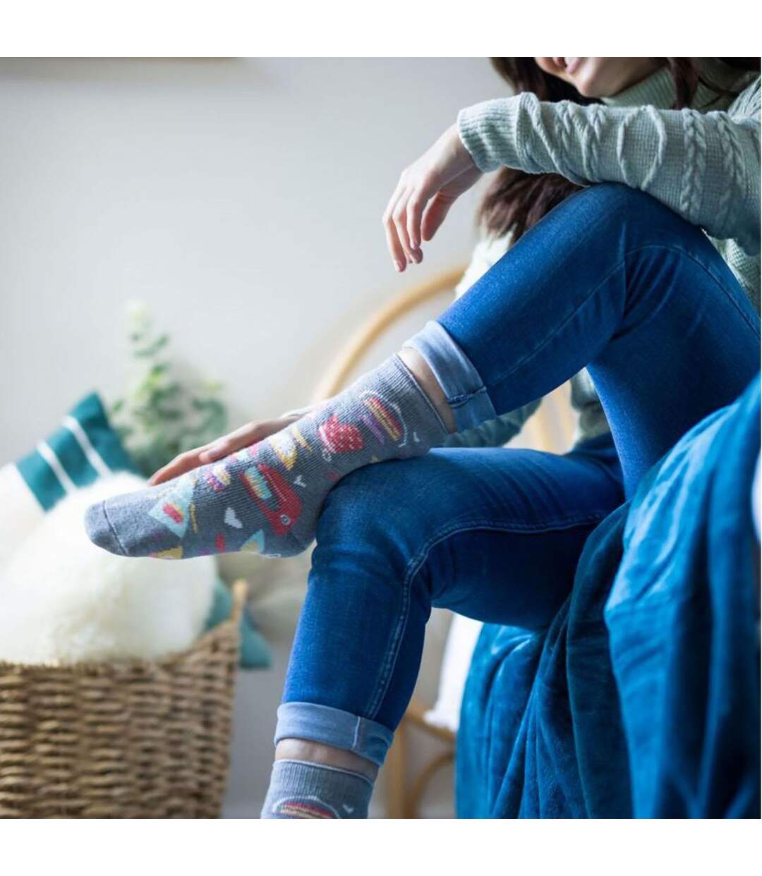 Women's Novelty Fleece-Lined Thermal Hobby Socks for Winter-3