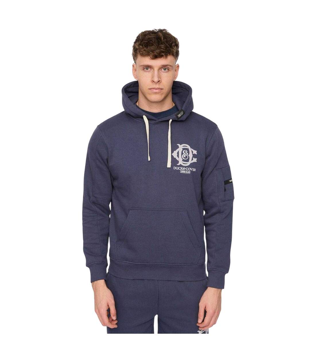 Sweat À Capuche Randolph Homme Bleu Marine Duck And Cover-1
