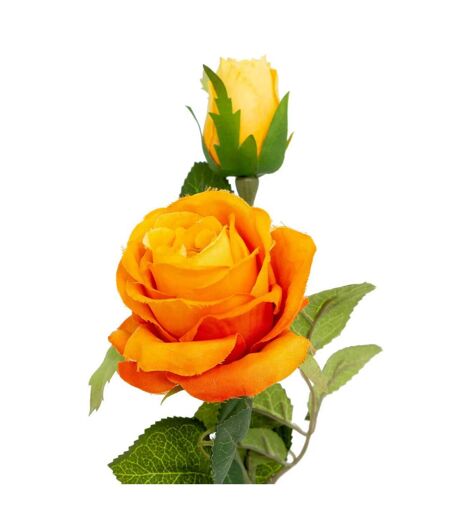 Tige Rose Artificielle Dégradé Beky 46cm Orange