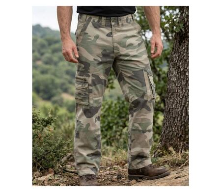 MAYFLOWER SE9020C - Pantalon cargo camouflage 100% coton : robustesse et style baroudeur