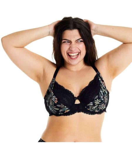 Soutien-gorge à armatures grand maintien noir Ivresse