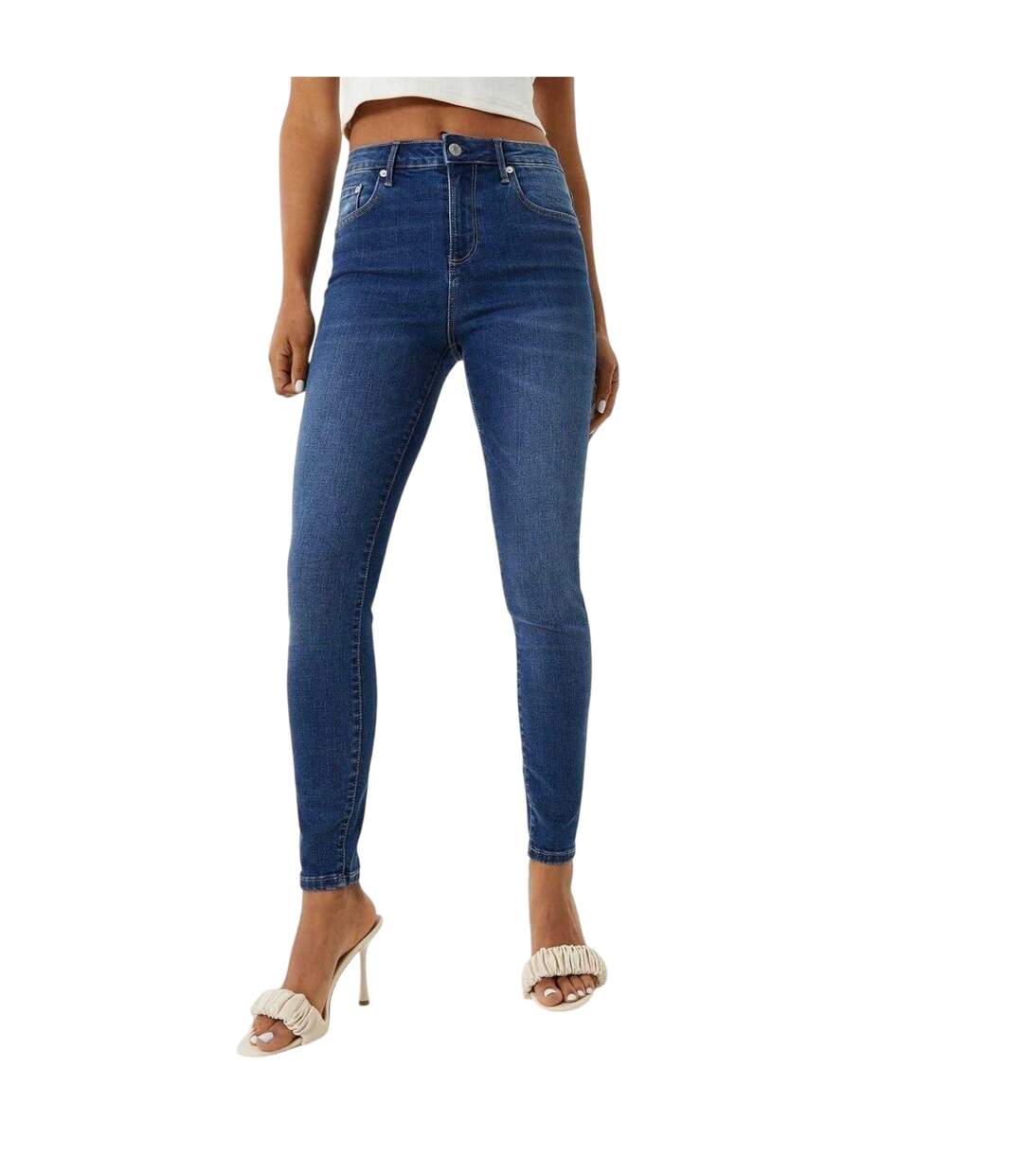 Womens/ladies Aimie Skinny Jeans Blue Jack Wills-2