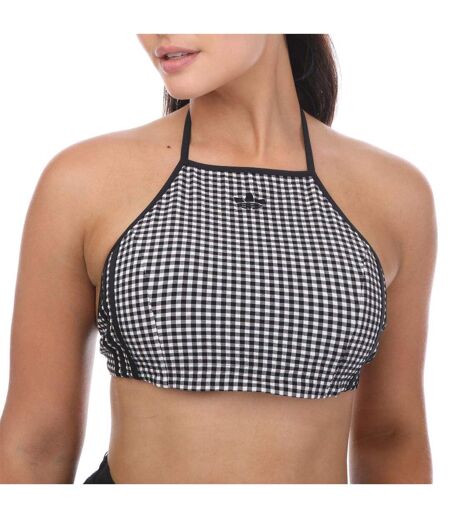 Haut Dos Nu Motif/style À Carreaux Originals Femme Blanc Noir Adidas