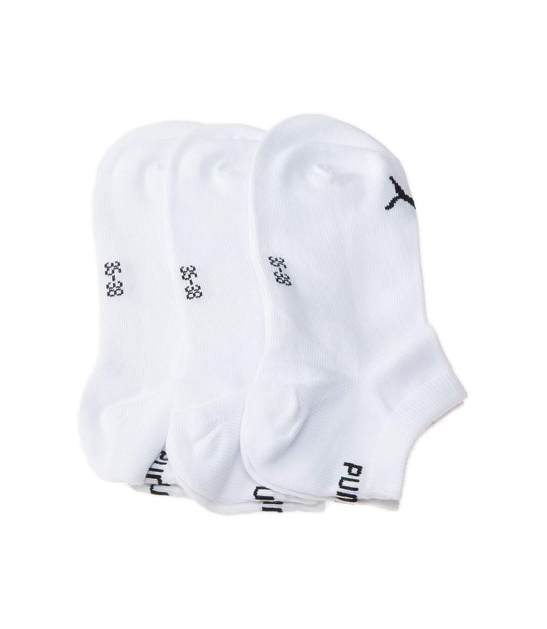 Chaussette Mini-chaussettes - Lot de 3 - Coutures plates - Sans bouclette - Multisport - Fine - Coton - Blanc - Sneaker unisex-3