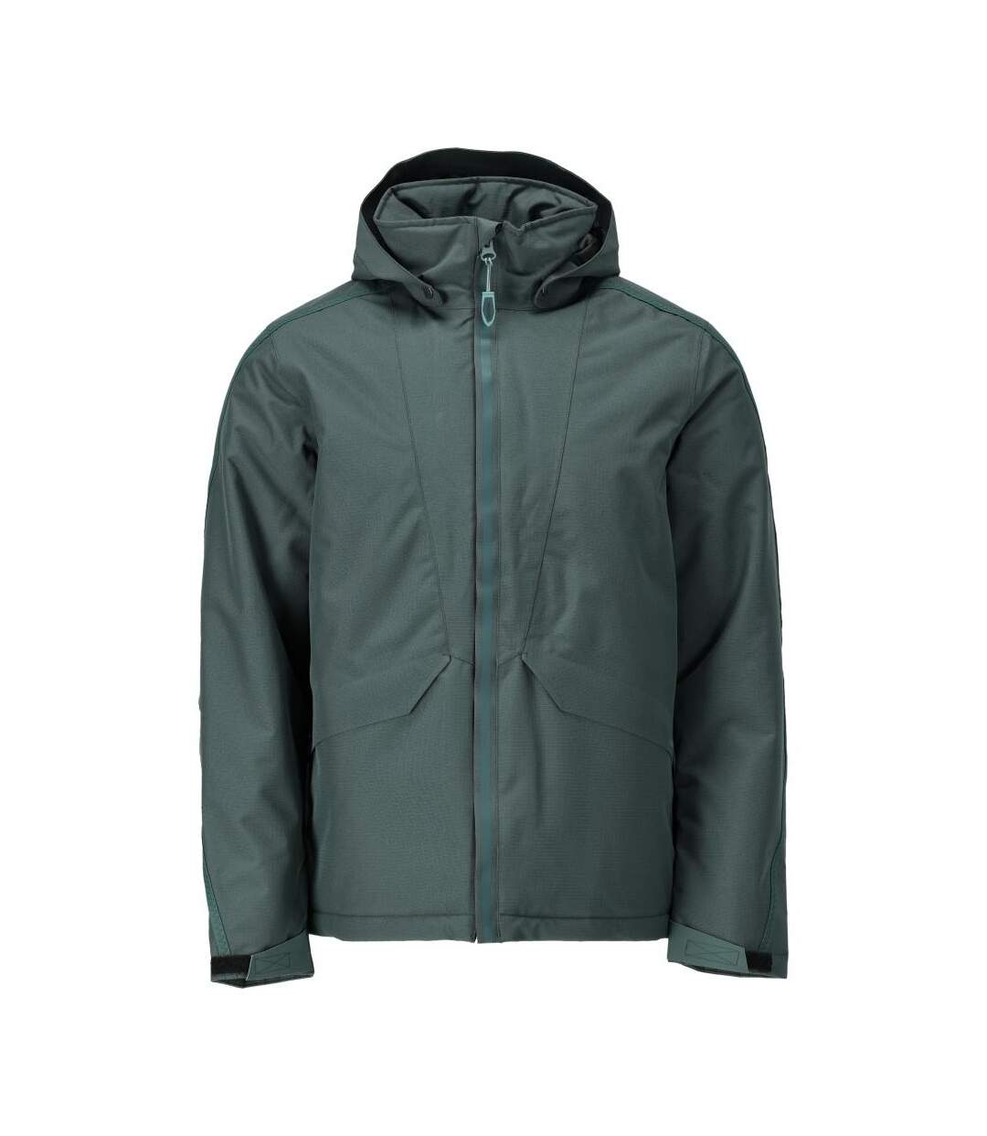 Mens Customised Polyester Winter Jacket Forest Green Mascot-1