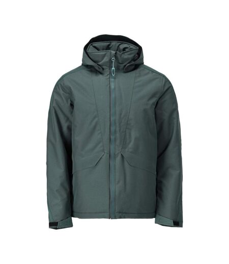 Mens Customised Polyester Winter Jacket Forest Green Mascot