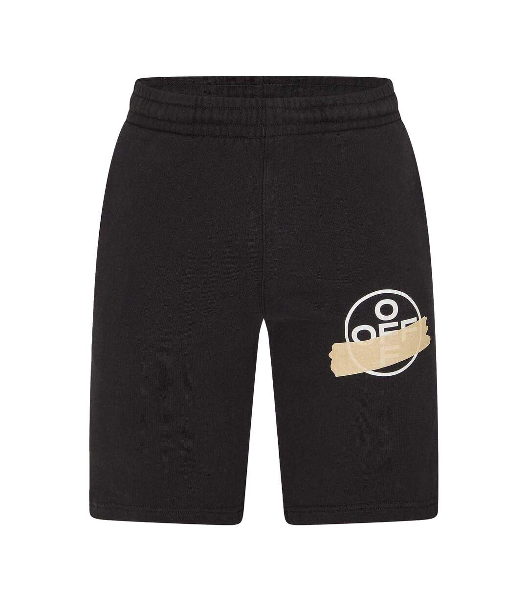 Short De Jogging Détente Homme Noir Beige Off White-1