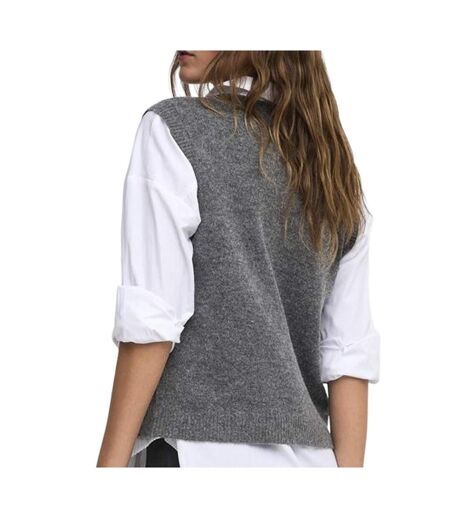 Gilet gris clair femme only livia