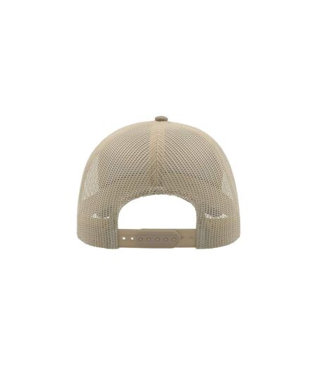 Casquette style trucker rapper mixte kaki / gris clair Atlantis