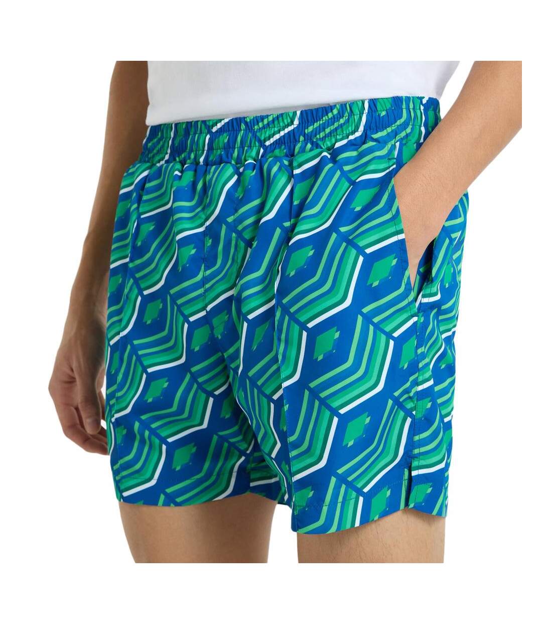 Short de bain bleu/vert homme umbro printed quetzale - l-1