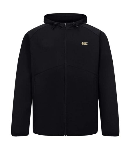 Mens Tempo+ Stretch Full Zip Hoodie Black Canterbury