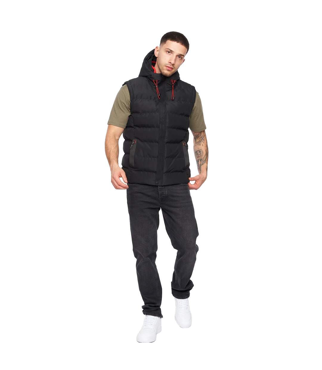 Veste Sans Manches Kampleys Homme Noir Crosshatch-3
