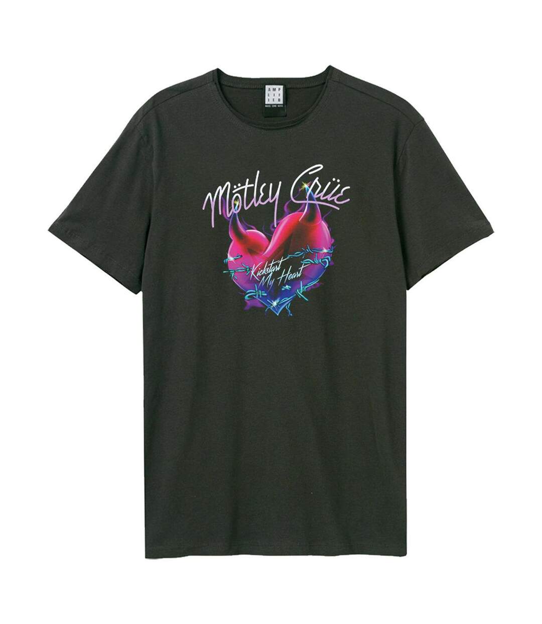 T-shirt Kickstart My Heart Adulte Anthracite Amplified-1