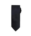 Premier Mens Micro Waffle Formal Work Tie (Black) (One Size)