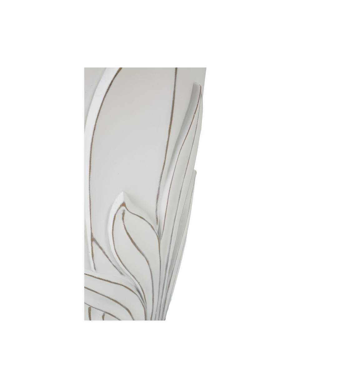 Vase Déco en Résine Gardy 48cm Blanc-4