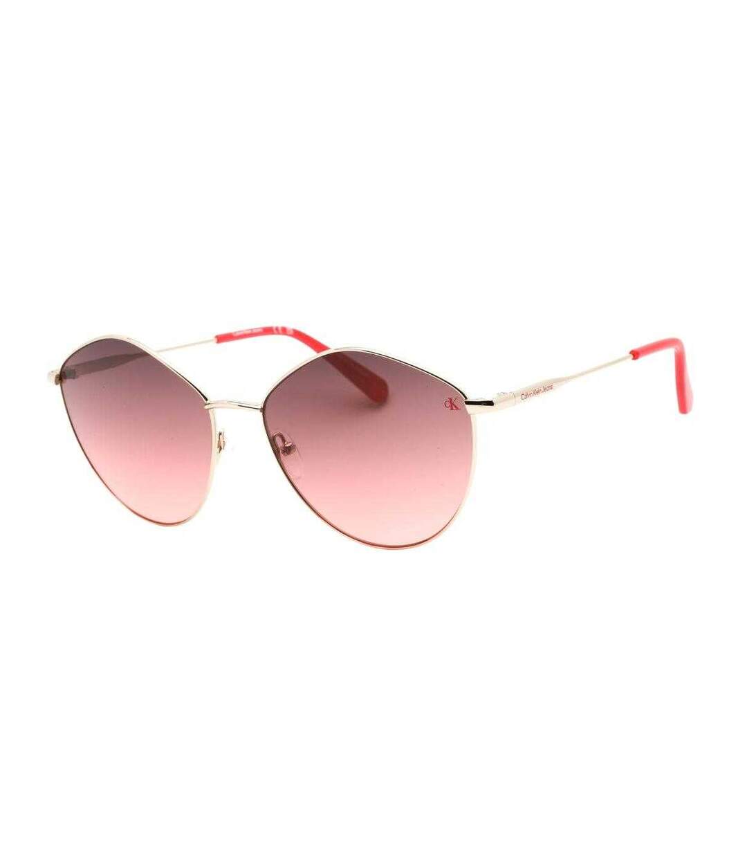 Womens/ladies Gradient Sunglasses One Size Gold Pink Calvin Klein-1
