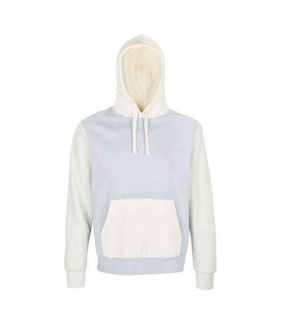 SOLS Unisex Adult Collins Contrast Hoodie (Creamy Blue)