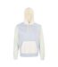 SOLS Unisex Adult Collins Contrast Hoodie (Creamy Blue)