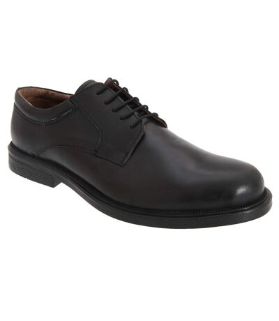 Scimitar Mens Plain Gibson Padded Shoes (Black) - UTDF776