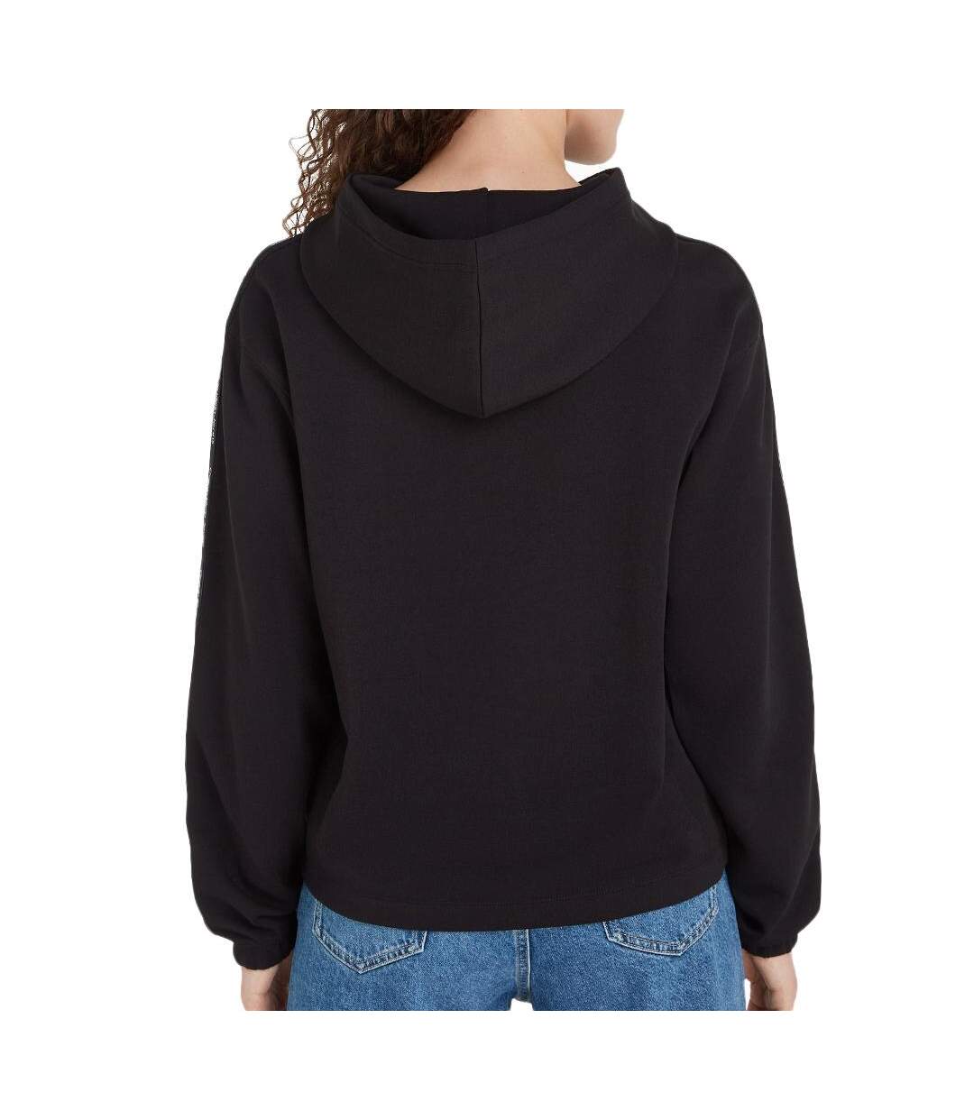 Sweat Noir Femme Calvin Klein Embro Elastic - L-2