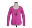 MAYFLOWER NUAGE – Tee-shirt manches longues fushia 100% coton col bateau pour un look vitaminé-3