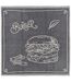 Torchon de cuisine toile collection BURGER-5