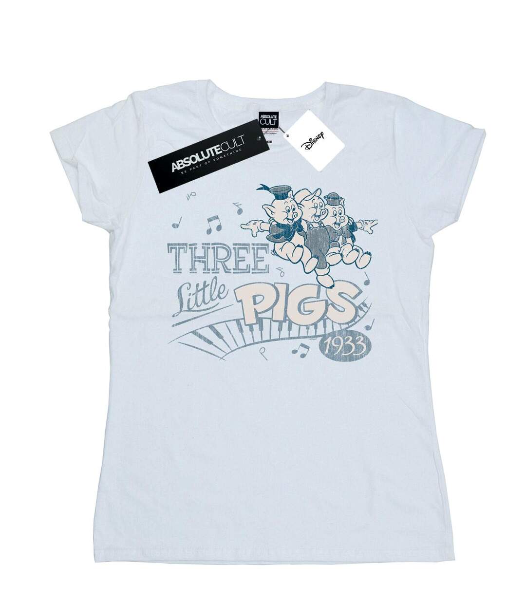 Disney - T-shirt THREE LITTLE PIGS - Femme (Blanc) - UTBI15945-1