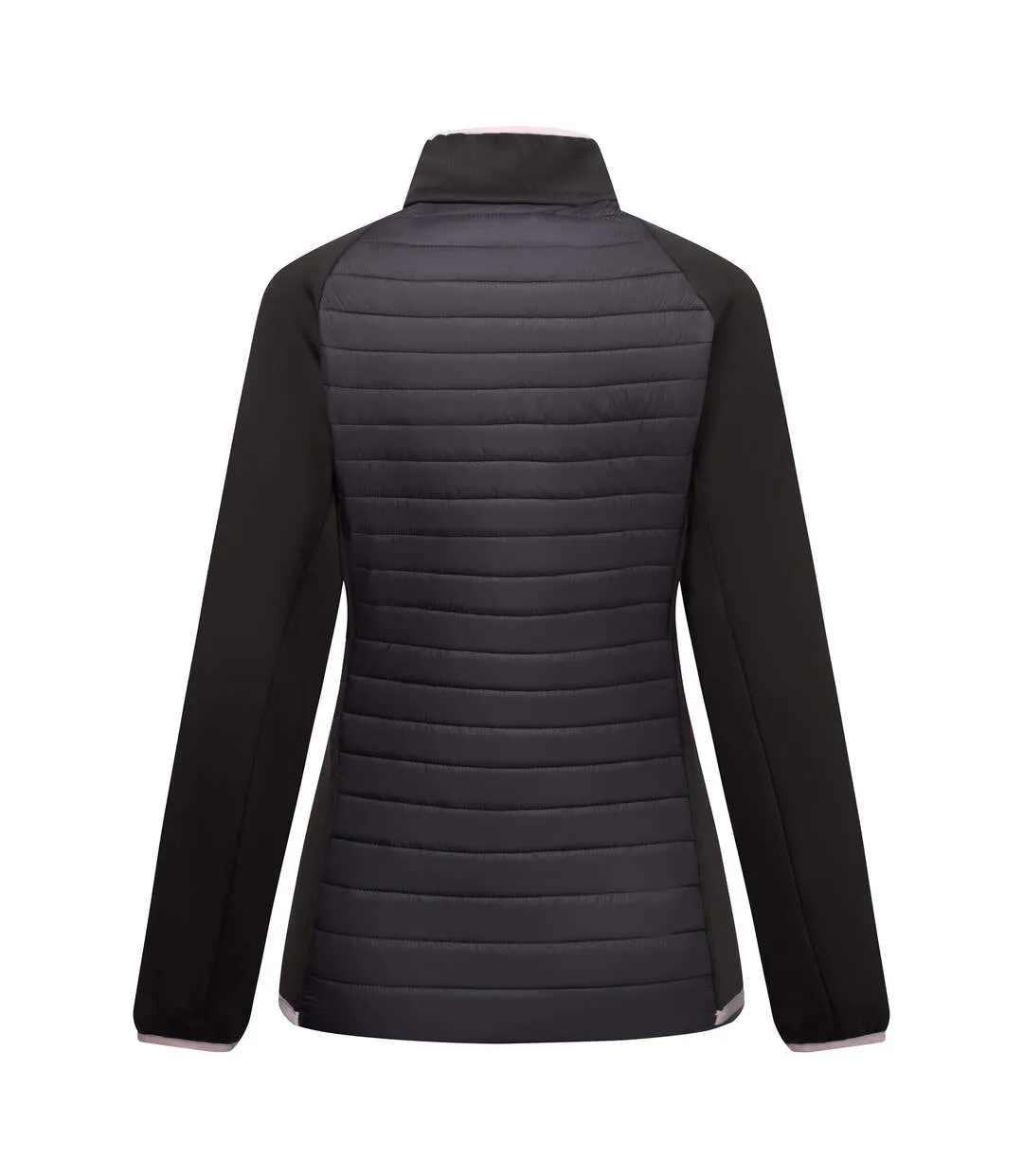 Veste Hybride Matelassée Et Compressible Clumber Femme Noir Lilas Clair Regatta-3