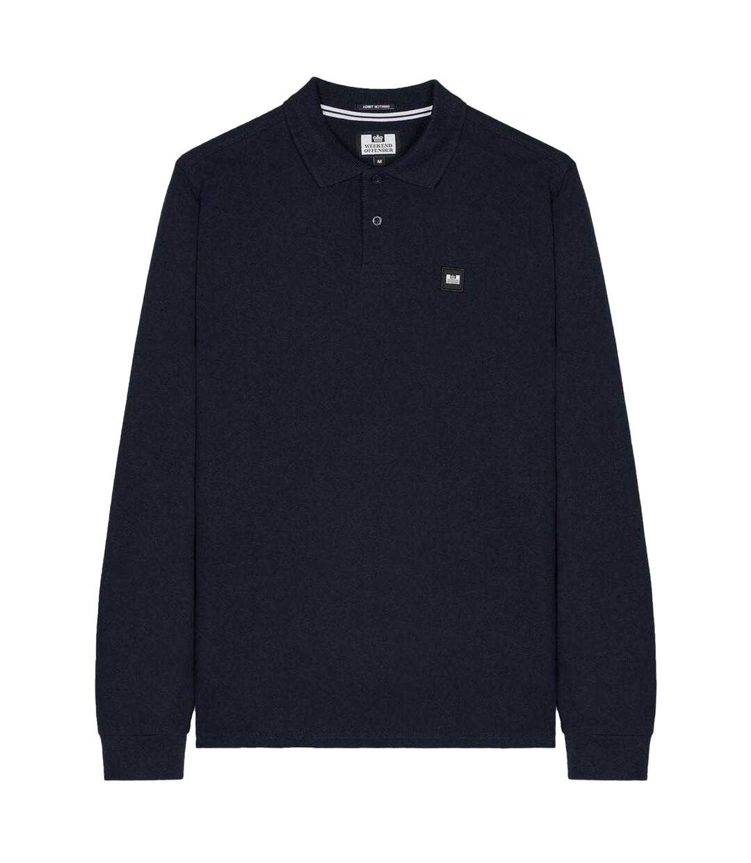 Polo Manches Longues Homme Bleu Marine Weekend Offender-1
