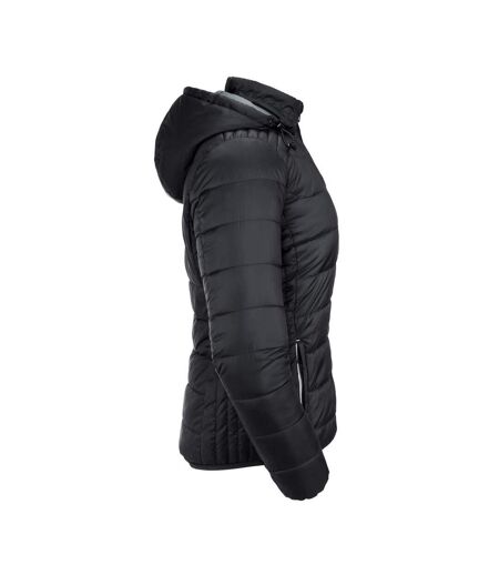 Russell Womens/Ladies Ladies Hooded Nano Jacket (Black) - UTBC4666