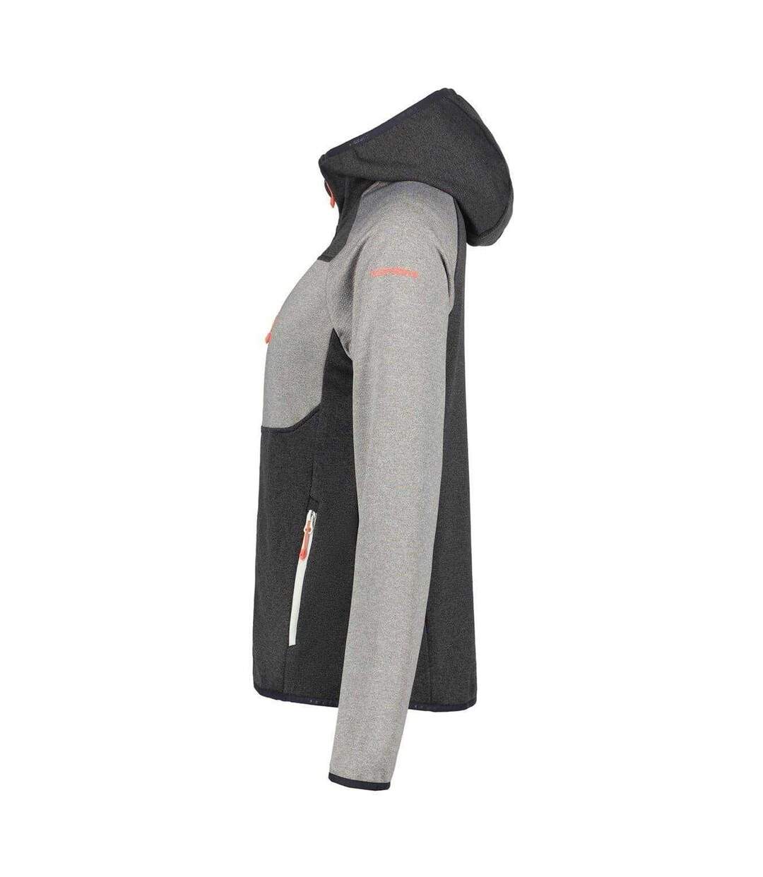 Sweat À Capuche Manches Raglan Femme Gris Icepeak-3