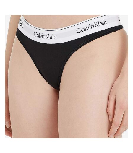 String noir femme calvin klein jeans thonggs 0000f3786e - xs