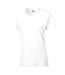 T-shirt à manches courtes coupe féminine femme blanc Gildan-1