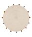 Tapis Enfant Pompons Arlequin 90cm Beige-1